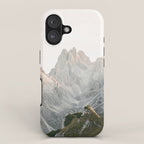 Tre cime peaks | Travel fine art photography print Italy | Pastel adventure vibes iPhone Case Gallery Image 1