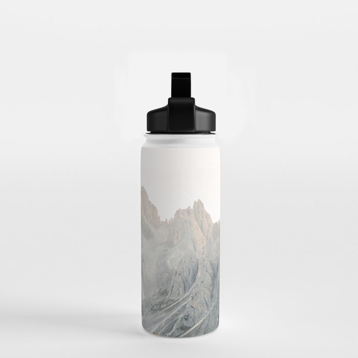 Tre cime peaks | Travel fine art photography print Italy | Pastel adventure vibes Water Bottle Gallery Image 2