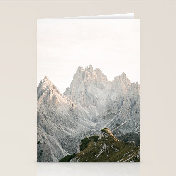 Tre cime peaks | Travel fine art photography print Italy | Pastel adventure vibes Stationery Card Gallery Image 2
