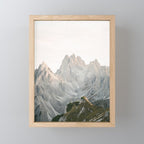 Tre cime peaks | Travel fine art photography print Italy | Pastel adventure vibes Mini Art Print Gallery Image 1