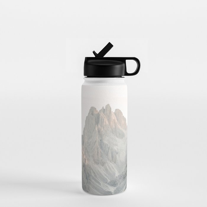 Tre cime peaks | Travel fine art photography print Italy | Pastel adventure vibes Water Bottle Gallery Image 1