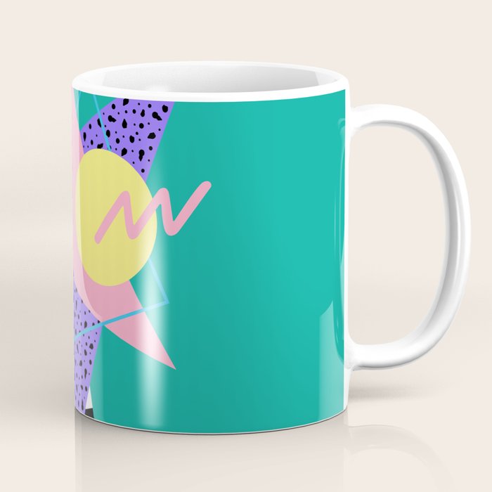 Memphis pattern 120 - 80s / 90s Retro Coffee Mug Gallery Image 1