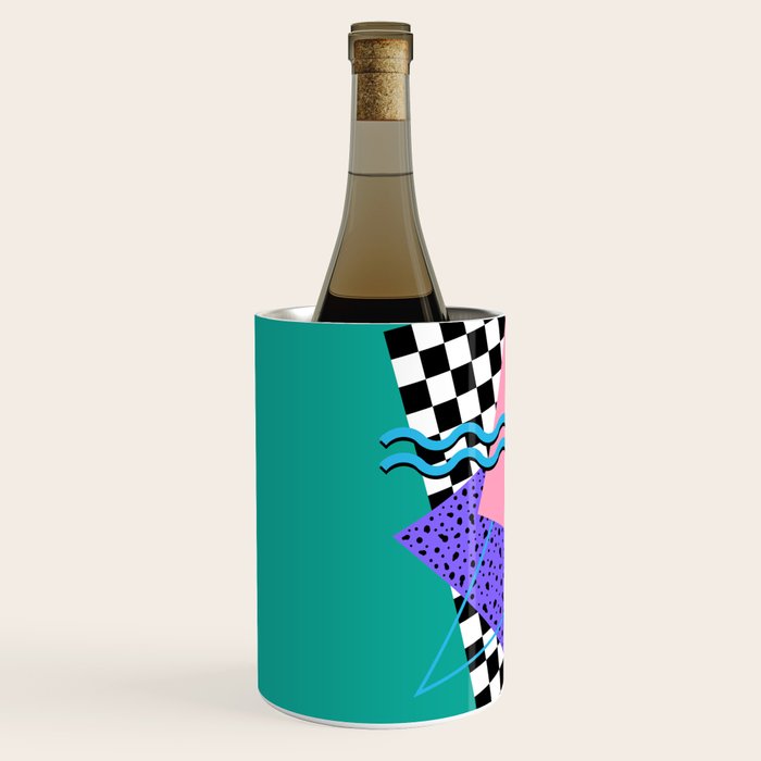 Memphis pattern 120 - 80s / 90s Retro Wine Chiller Gallery Image 2
