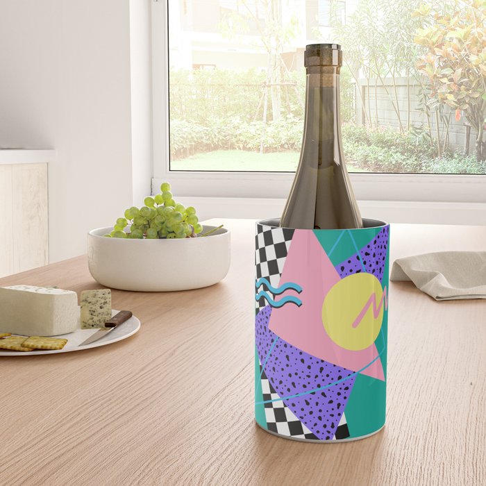 Memphis pattern 120 - 80s / 90s Retro Wine Chiller Gallery Image 4