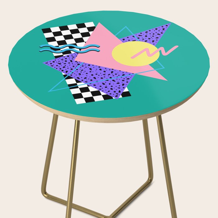 Memphis pattern 120 - 80s / 90s Retro Side Table Gallery Image 2