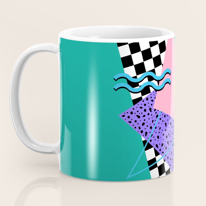 Memphis pattern 120 - 80s / 90s Retro Coffee Mug Gallery Image 3