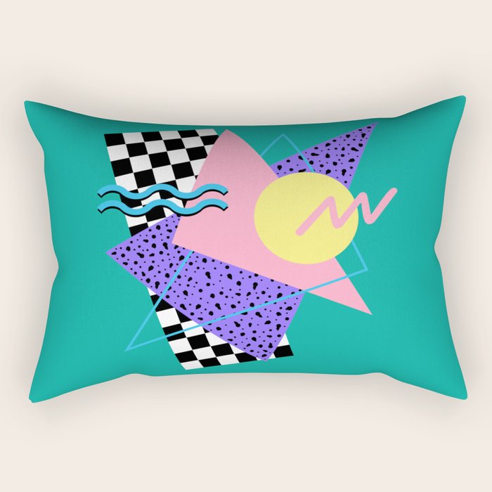 Memphis pattern 120 - 80s / 90s Retro Rectangular Pillow Gallery Image 1