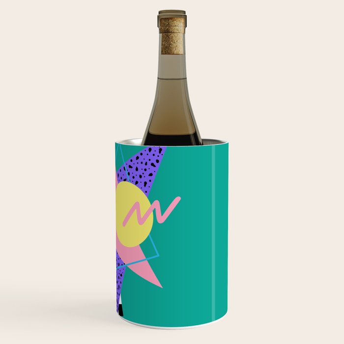 Memphis pattern 120 - 80s / 90s Retro Wine Chiller Gallery Image 3