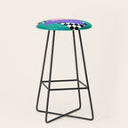 Memphis pattern 120 - 80s / 90s Retro Stool Gallery Image 1