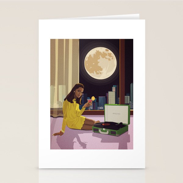 Moonlight Tunes Stationery Card Gallery Image 1
