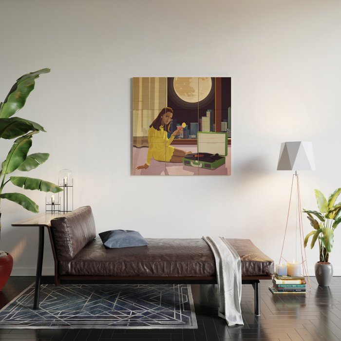 Moonlight Tunes Wood Wall Art Gallery Image 2