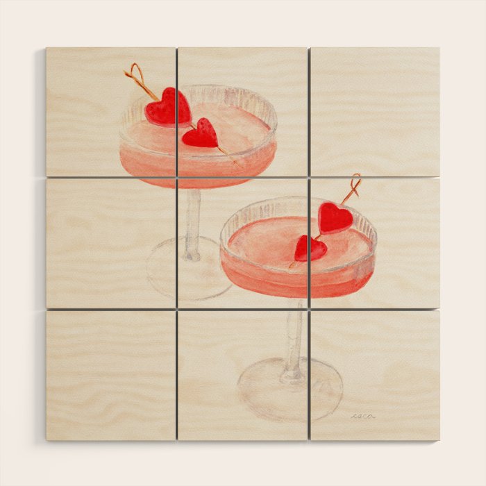 Love on the Rocks Wood Wall Art Gallery Image 1