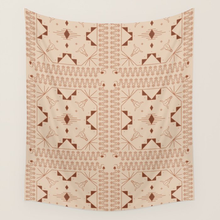 Lost Desert Tile - Adobe Wall Tapestry Gallery Image 4