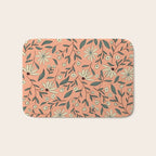 Vintage Floral Neutral - Peach Bath Mat Gallery Image 1