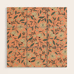 Vintage Floral Neutral - Peach Wood Wall Art Gallery Image 1