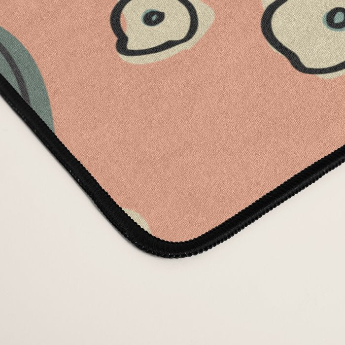 Vintage Floral Neutral - Peach Desk Mat Gallery Image 4