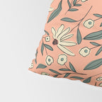 Vintage Floral Neutral - Peach Pillow Sham Gallery Image 4