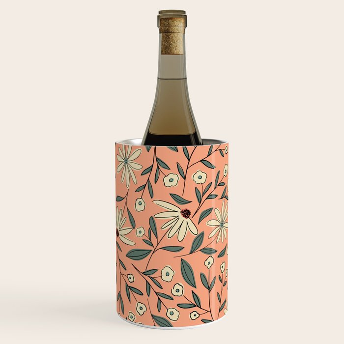 Vintage Floral Neutral - Peach Wine Chiller Gallery Image 3
