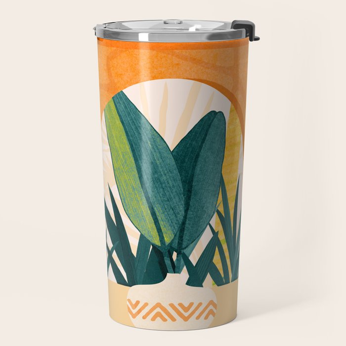 Wandering The Tropical Garden - Colorful Landscape Travel Mug Gallery Image 2