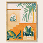 Wandering The Tropical Garden - Colorful Landscape Serving Tray Gallery Image 1