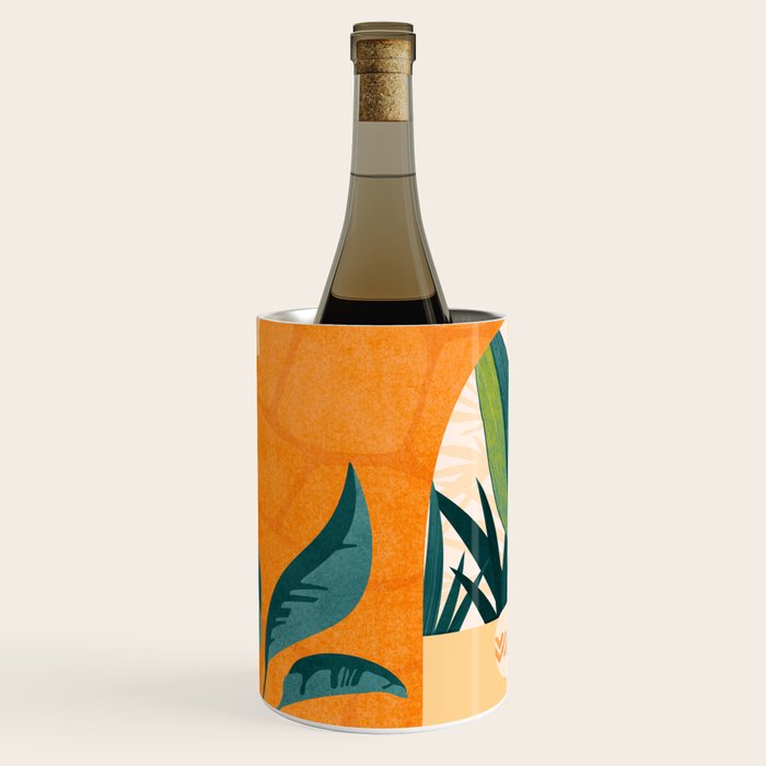 Wandering The Tropical Garden - Colorful Landscape Wine Chiller Gallery Image 1
