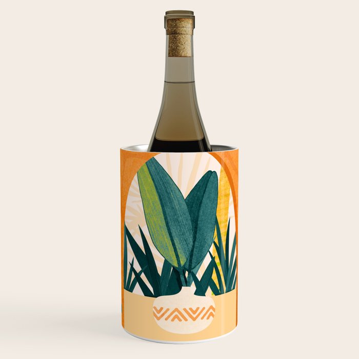 Wandering The Tropical Garden - Colorful Landscape Wine Chiller Gallery Image 3
