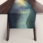 Mountain Lake Under Sunrise Table Runner Gallery Image 1