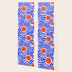 Blue and Orange Abstract Leaf Wallpaper Gallery Image 2