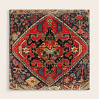 Qashqaâi Antique Fars Persian Bag Face Print Wood Wall Art Gallery Image 1