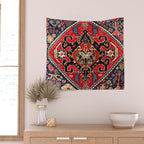 Qashqaâi Antique Fars Persian Bag Face Print Wall Tapestry Gallery Image 2