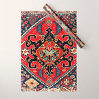 Qashqaâi Antique Fars Persian Bag Face Print Wrapping Paper Gallery Image 1