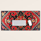 Qashqaâi Antique Fars Persian Bag Face Print Desk Mat Gallery Image 1