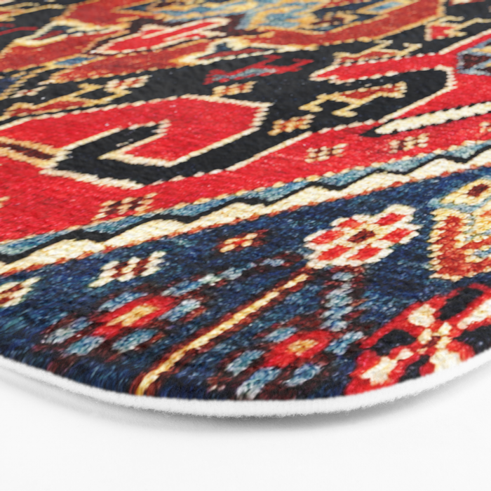 Qashqaâi Antique Fars Persian Bag Face Print Bath Mat Gallery Image 3