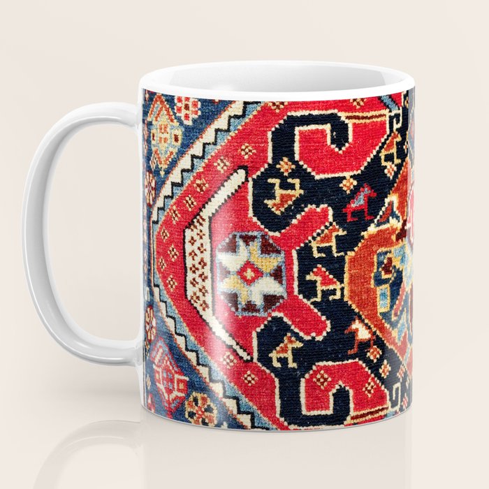 Qashqaâi Antique Fars Persian Bag Face Print Coffee Mug Gallery Image 3