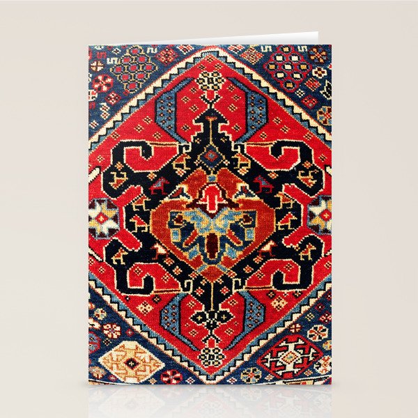 Qashqaâi Antique Fars Persian Bag Face Print Stationery Card Gallery Image 2