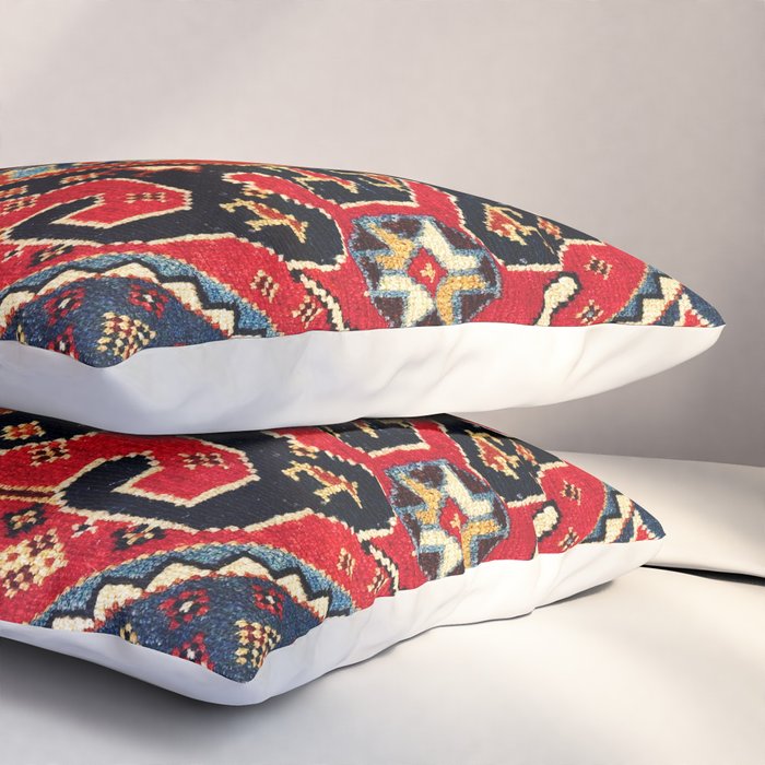 Qashqaâi Antique Fars Persian Bag Face Print Pillow Sham Gallery Image 3