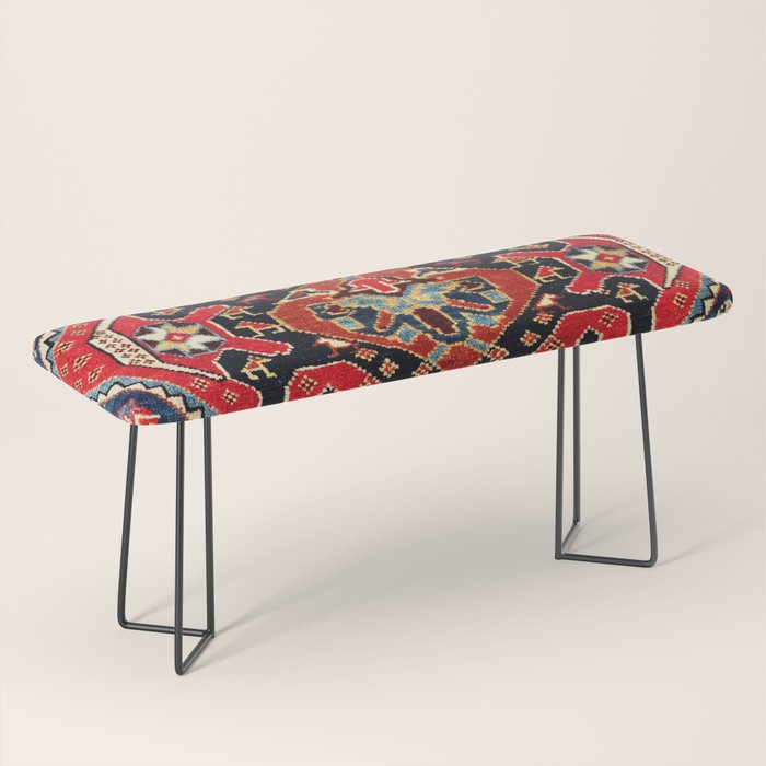 Qashqaâi Antique Fars Persian Bag Face Print Bench Gallery Image 1