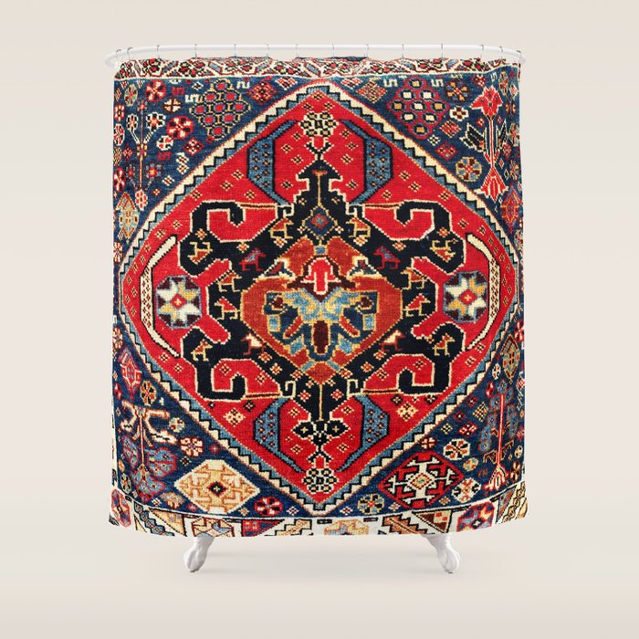 Qashqaâi Antique Fars Persian Bag Face Print Shower Curtain Gallery Image 1