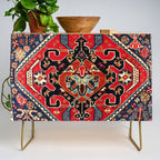 Qashqaâi Antique Fars Persian Bag Face Print Credenza Gallery Image 1