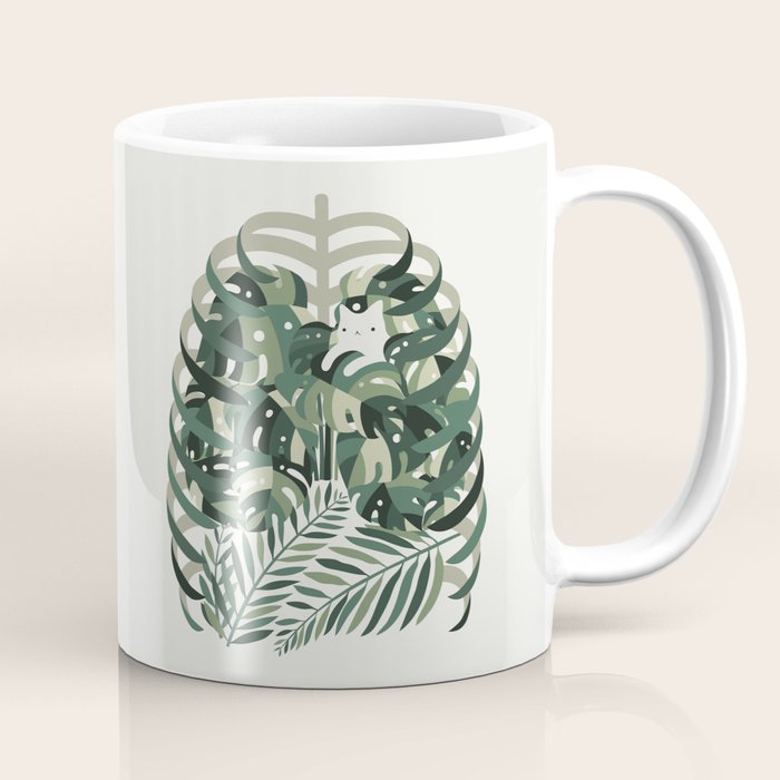 Cat and Plant 56 Coffee Mug Gallery Image 1