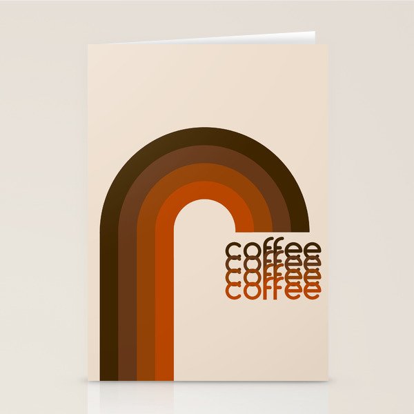 Cocoa Coffee Rainbow Stationery Card Gallery Image 1
