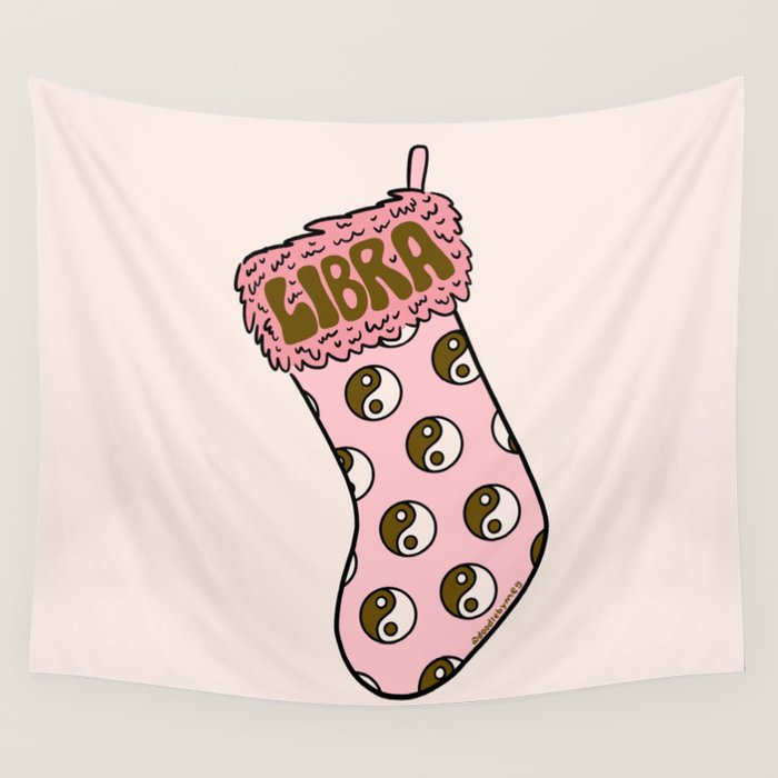Libra Stocking Wall Tapestry Gallery Image 1