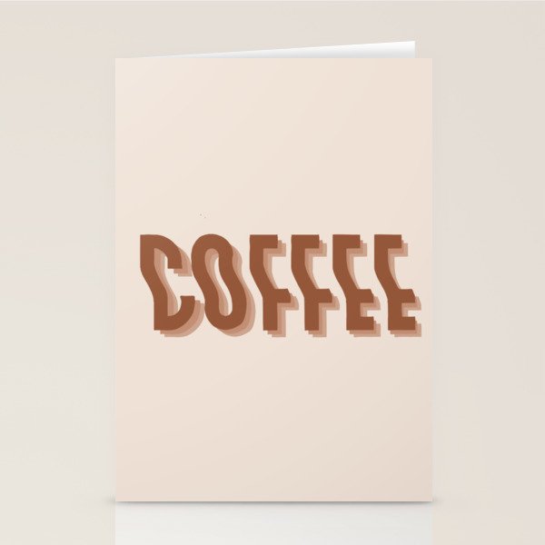 Coffee typography  Stationery Card Gallery Image 1