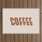 Coffee typography  Outdoor Rug Gallery Image 1