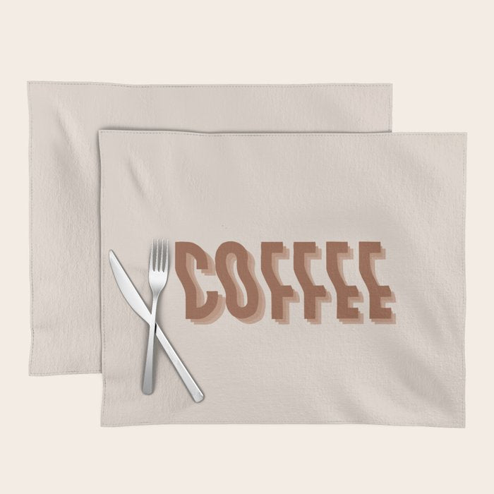 Coffee typography  Placemat Gallery Image 1