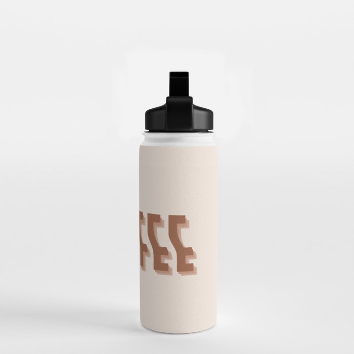 Coffee typography  Water Bottle Gallery Image 2