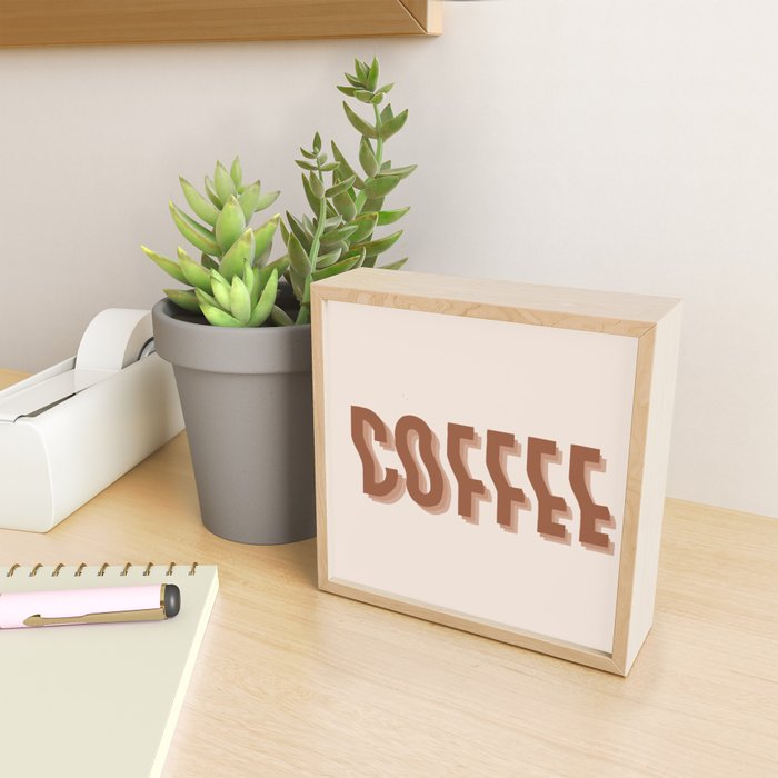 Coffee typography  Mini Art Print Gallery Image 2