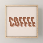 Coffee typography  Mini Art Print Gallery Image 1