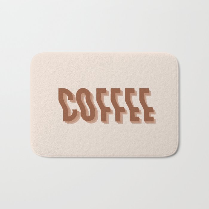 Coffee typography  Bath Mat Gallery Image 1