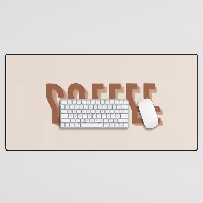 Coffee typography  Desk Mat Gallery Image 1